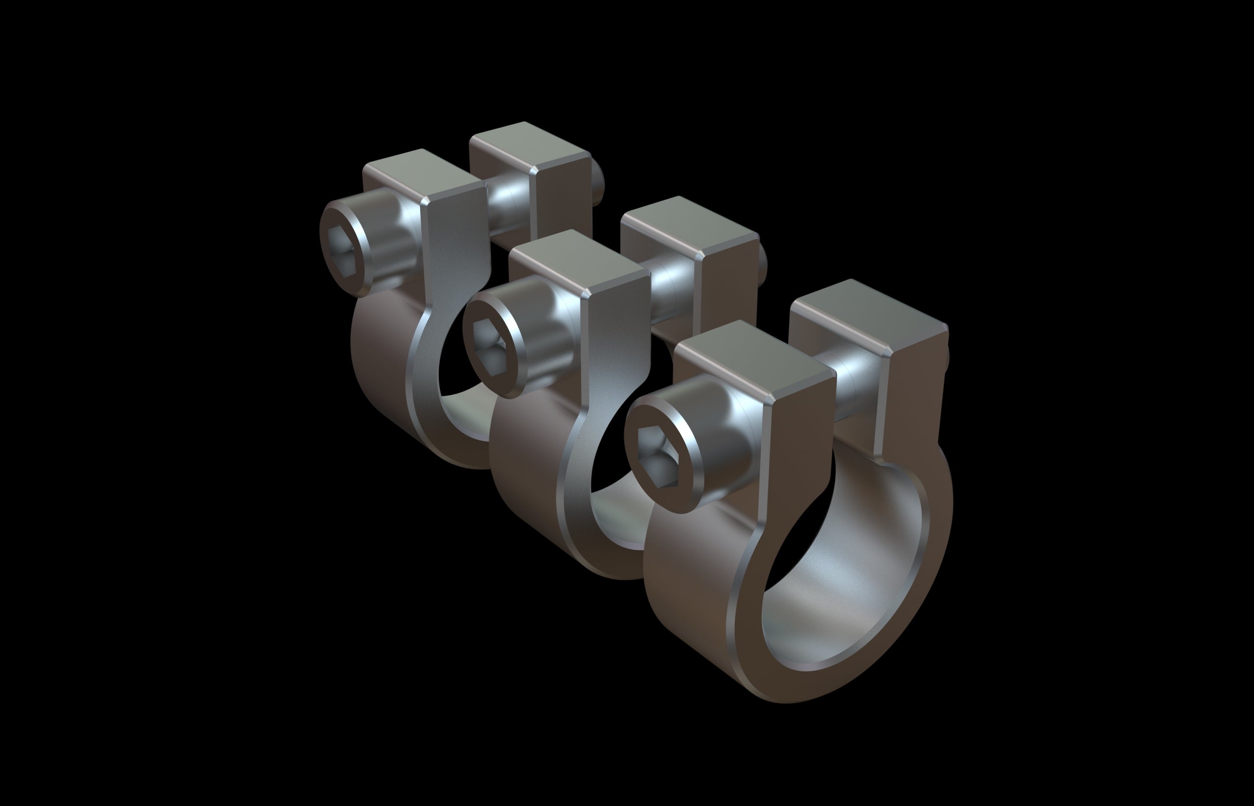 10 Aluminium CLAMP for 3/4" tube